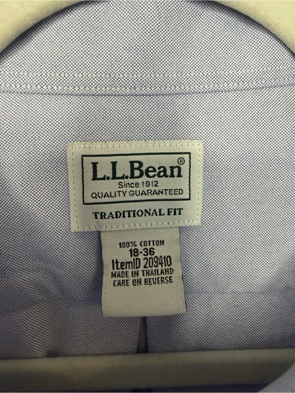 2 L.L. Bean Men’s Traditional Fit Oxford Button Down 18-36 Preppy Office - Picture 5 of 14